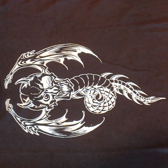 KILLSTAR RAYN N HELL 3X BLACK SHORT-SLEEVED TANK TOP GARGOYAL - Picture 2 of 11